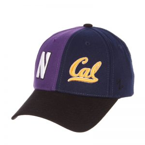 Northwestern University Wildcats House Divided Hat with Cal Bears