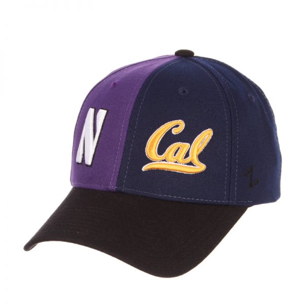 Northwestern University Wildcats House Divided Hat with Cal Bears
