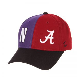 Northwestern University Wildcats House Divided Hat with Alabama Crimson Tide