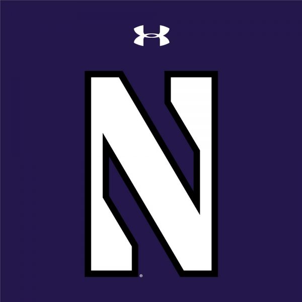 Northwestern University Wildcats Youth Under Armour Tactical Tech™ Purple Hooded Sweatshirt with Stylized N Design - Image 2