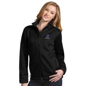 Northwestern University Wildcats Women's Antigua Traverse Heavy Weight Jacket in Black