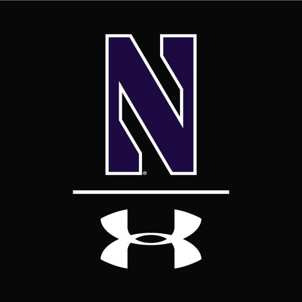 Northwestern University Wildcats Youth Under Armour Tactical Tech™ Black Short Sleeve T-Shirt with Stylized Northwestern N Design - Image 2