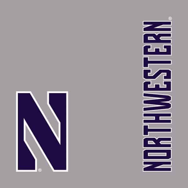 Northwestern University Wildcats Men's Under Armour Phantom Fleece Black Short - Image 2