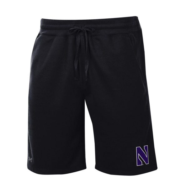 Northwestern University Wildcats Men's Under Armour Phantom Fleece Black Short