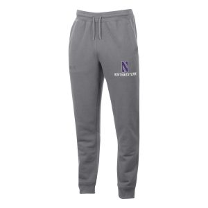 Northwestern University Wildcats Men's Under Armour Threadborne Ridge Fleece Grey Jogger Pants