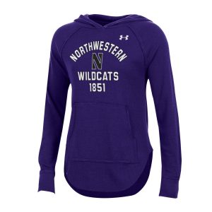 Northwestern University Wildcats Ladies Under Armour Purple Waffle Hood