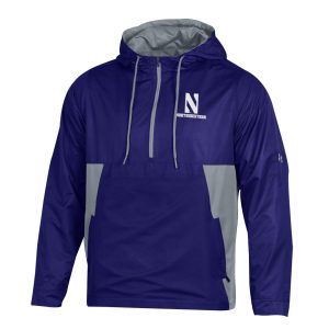 Northwestern University Wildcats Men’s Under Armour Purple Pullover Anorak Jacket