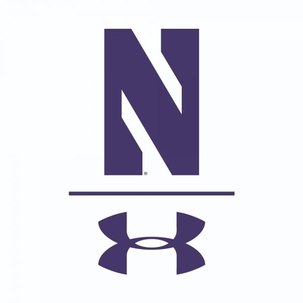 Northwestern University Wildcats Youth Under Armour Tactical Tech™ White Short Sleeve T-Shirt with Stylized Northwestern N Design - Image 2