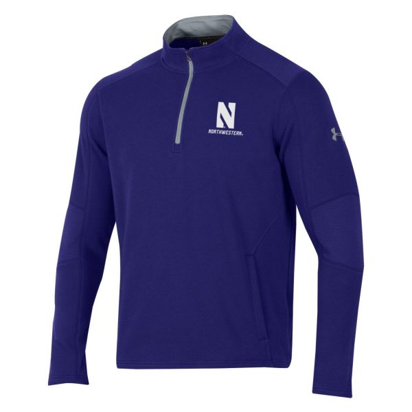 Northwestern University Wildcats Men’s Under Threadborne Ridge Purple Pullover 1/4 Zip