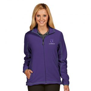 Northwestern University Wildcats Women's Antigua Polarfleece Ice Jacket in Purple
