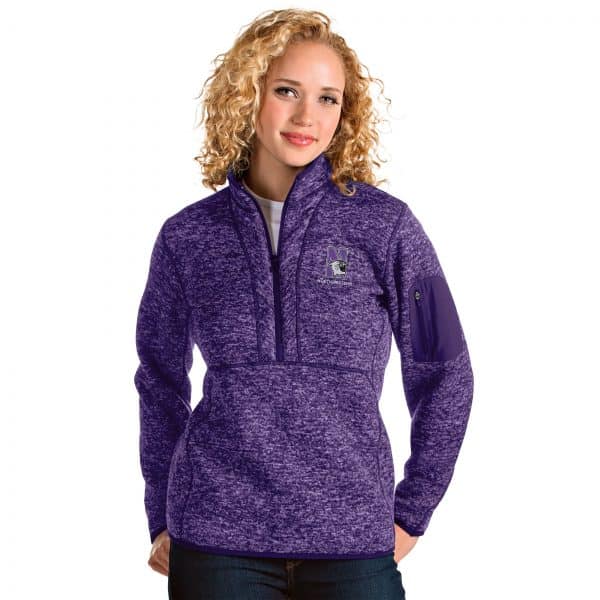Northwestern University Wildcats Women's Antigua Fortune Jacket in purple Heather