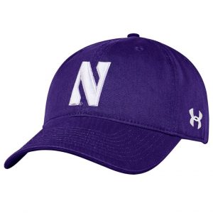 Northwestern University Wildcats Under Armour Adjustable Purple Hat with Stylized Northwestern N Design