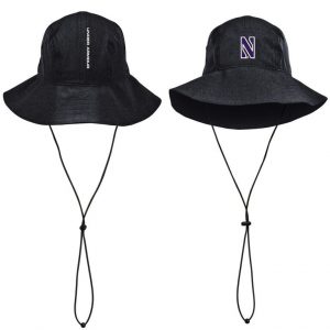Northwestern Wildcats Under Armour Airvent Warrior Black Bucket Hat with Stylized N Design