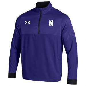 Northwestern University Wildcats Men’s Sideline Under Armour Mastermind Purple Woven 1/4 Zip