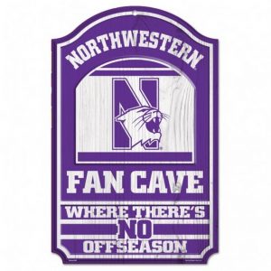 Northwestern Wildcats 11" x 17" Full Color Wooden Sign