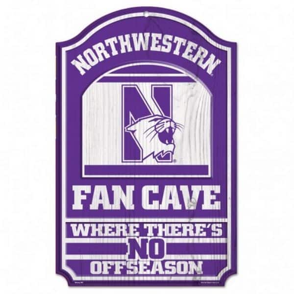 Northwestern Wildcats 11" x 17" Full Color Wooden Sign