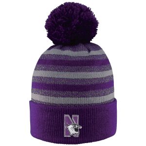 Northwestern University Wildcats Adult Knit Hat with Pom