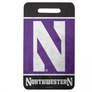 Northwestern University Wildcats Purple & Black Seat Cushion - Gardening Kneel Pad with Stylized N Design 10"x17"
