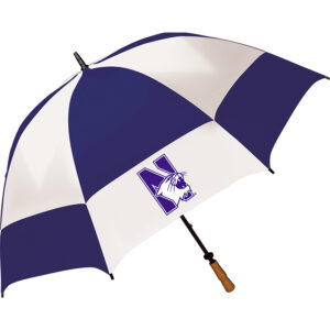 Northwestern University Wildcats 62" The Checkerboard Sport Vented Golf Umbrella-2