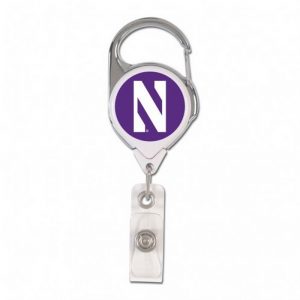 Northwestern Wildcats Retractable Two Sided Premium Badge/ID Holders