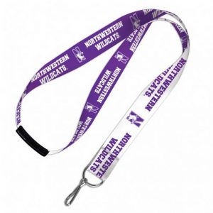 Northwestern Wildcats 1" Full Color Lanyards w/Breakaway