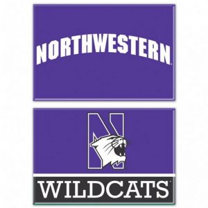 Northwestern Wildcats Rectangle Magnet, 2pack 2" x 3" Northwestern & N-Cat Design