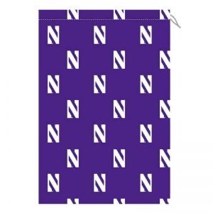 Northwestern University Wildcats Purple Laundry Bag with All Over N Print