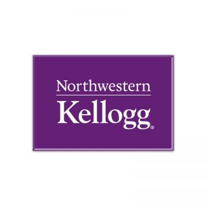 Northwestern Wildcats Purple Rectangle Magnet, 2" x 3" Kellogg Design