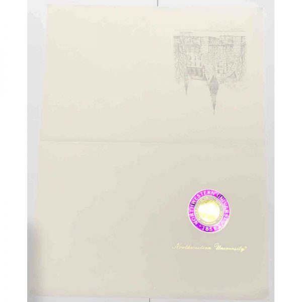 Northwestern University Wildcats Embossed Seal Design Invitation & Announcement Cards - Image 2