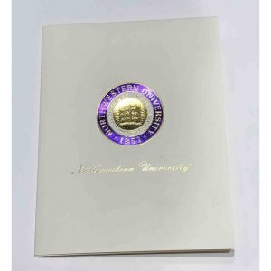Northwestern University Wildcats Embossed Seal Design Invitation & Announcement Cards