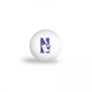Northwestern Wildcats PING PONG BALLS - 6 pack with N-Cat Design