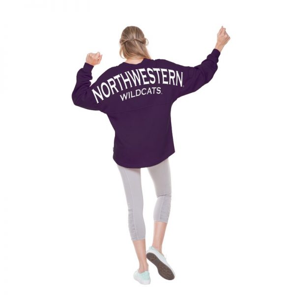 Northwestern University Wildcats Purple Spirit Jersey with N-Cat Design - Image 2