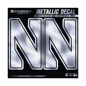 Northwestern University Wildcats Metallic Window Decals 2.75" x 4.25" with Stylized N Design