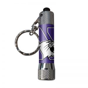 Northwestern Wildcats Keychain Flashlight with N-cat Design