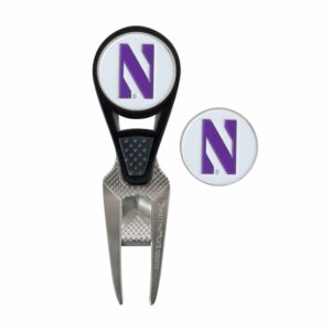 Northwestern University Wildcats CVX® Ball Mark Repair Tool & Ball Markers with Stylized N Design