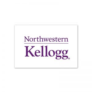 Northwestern Wildcats White Rectangle Magnet, 2" x 3" Kellogg Design