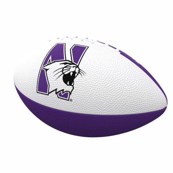 Northwestern University Wildcats Rubber Junior Football 10.5" - Image 2