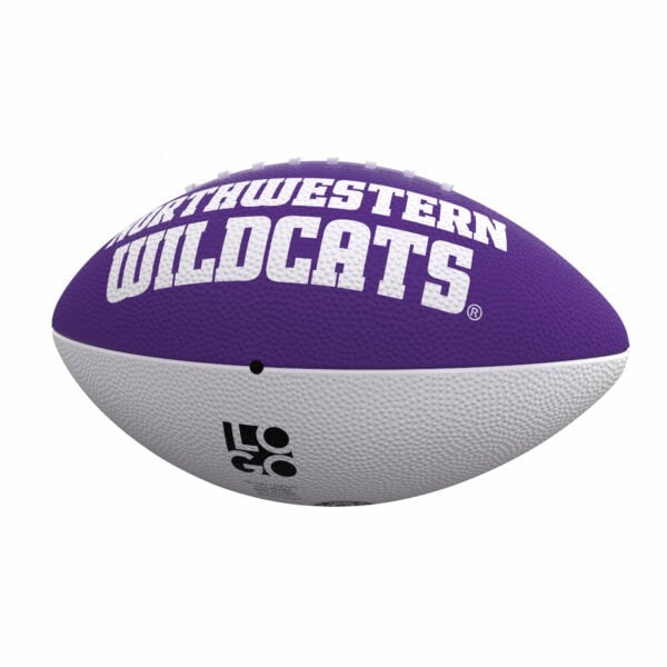 Northwestern University Wildcats Rubber Junior Football 10.5"-3
