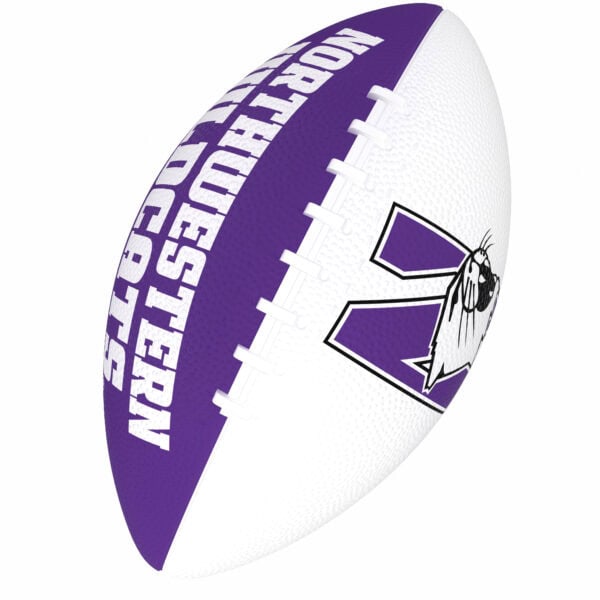 Northwestern University Wildcats Rubber Junior Football 10.5"-2