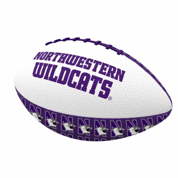 Northwestern University Wildcats Rubber Mini Football 9"-2