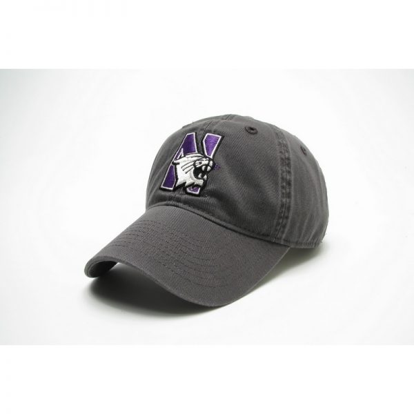 Northwestern Wildcats Legacy Unconstructed Adjustable Charcoal Grey Hat with N-Cat Design