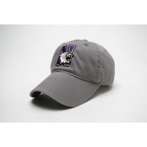 Northwestern Wildcats Legacy Unconstructed Adjustable Light Grey Hat with N-Cat Design