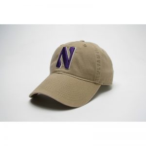 Northwestern Wildcats Legacy Unconstructed Adjustable Golden Khaki Hat with Stylized N Design