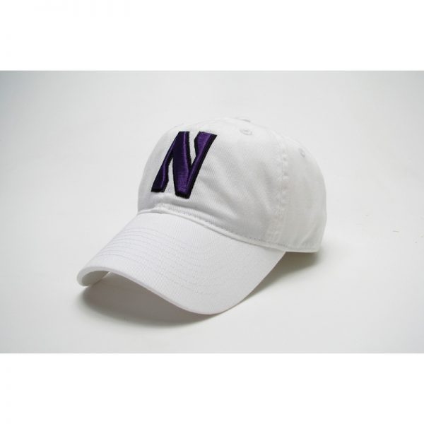 Northwestern Wildcats Legacy Unconstructed Adjustable White Hat with Stylized N Design-2