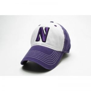 Northwestern Wildcats Legacy Unconstructed Adjustable Purple/White Freshman Hat with Stylized N Design