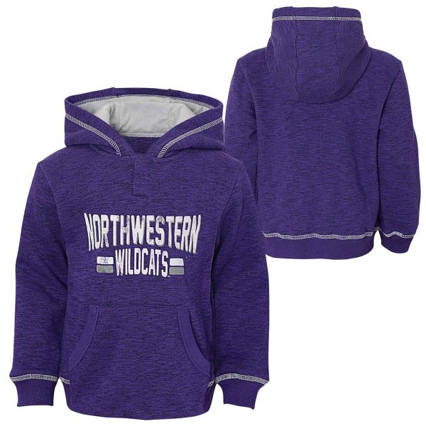 Northwestern University Wildcats Infant Purple Slub Hooded Sweatshirt - Image 2