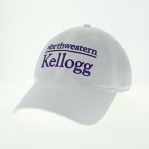 Northwestern Wildcats Legacy Unconstructed Adjustable White Hat with Kellogg Design-2
