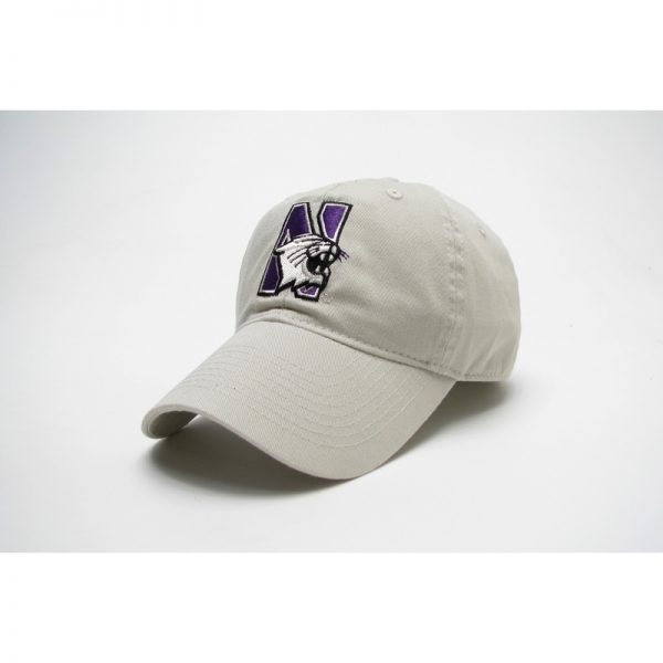 Northwestern Wildcats Legacy Unconstructed Fitted Almond Cream Hat with N-Cat Design