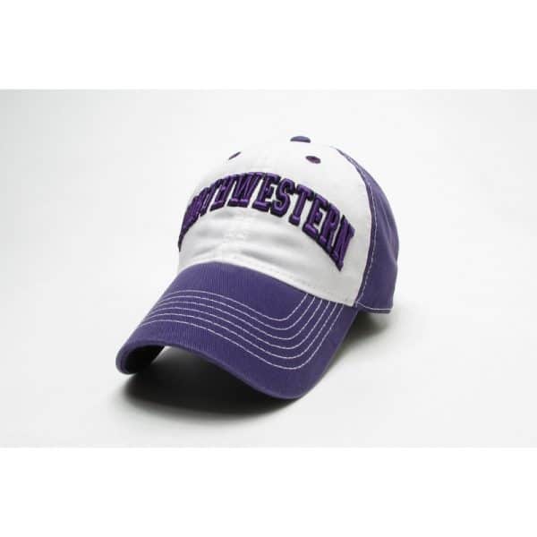 Northwestern Wildcats Legacy Unconstructed Fitted Purple/White Hat with Arched Northwestern Design