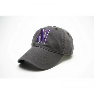 Northwestern Wildcats Legacy Unconstructed Fitted Charcoal Grey Hat with Stylized N Design